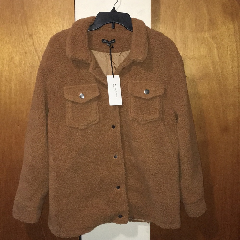 🧸 NWT Teddy Bear Faux Fur Coat/Jacket